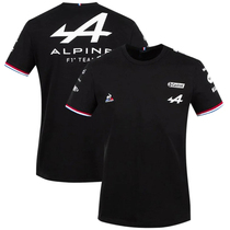 2021 New alpine team Renault black T-shirt f1 racing suit mens wear Zhou Guanyu Alonso short sleeve summer