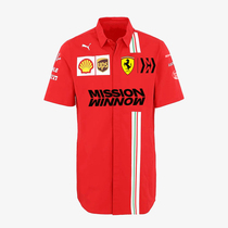 2021 new f1 racing suit short sleeve mens red shirt custom car overalls club shirt customization
