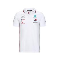 2020 new f1 racing suit Mercedes-Benz team summer short-sleeved mens white polo shirt amg car overalls custom