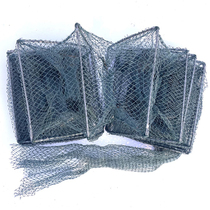 All-knot crayfish net Lobster net Breeding special large frame folding fish shrimp catch big stay small big eye throw cage net