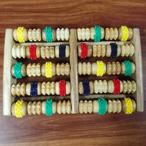 Yao Mei bamboo five-row color foot massage board wooden foot acupoint stimulation massage artifact home use