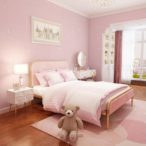 Cartoon stars childrens room non-woven wallpaper pink girl boy bedroom background wall paper home 3D stereo