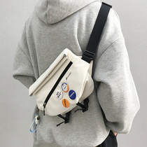 Chest Bag Mens Niche Design Ins Fashion Tide Card Personality Skew Satchel Mens Bag Day Department Sports Purse Tide