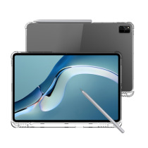 Suitable for Huawei 12 6 transparent V7 Pro thin and light glory 6 7 silicone matepad11 protective case X6 airbag anti-drop 9 7 inch with pen slot matepadpr