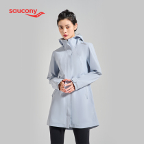 Saucony soronny coat women 2021 autumn new Sportswear hooded windbreaker jacket SC1210021