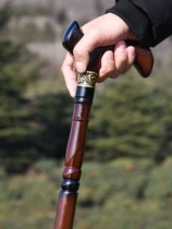 Claus crutch anti-slip stick shou zhang wood leading column stick elderly Wood ba zhang wooden light turn zhang