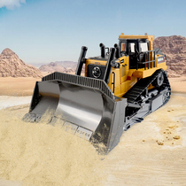 Huina 569 remote control heavy bulldozer forklift soil engineering vehicle car model alloy childrens toy
