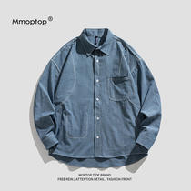 Mmoptop202 Summer Slim Fit Trends 100 Hitch Jeans Shirt Male Casual Couple Shirt Loose Jacket Tide