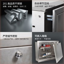 Stainless steel floor heating water separator box Disassembly type concealed surface occlusion box Water separator box Occlusion cover cabinet