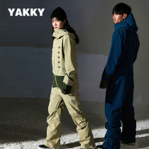 21 22 New YAKKY Japan Tide brand veneer double board men and women with one-piece ski suit warm and waterproof and windproof