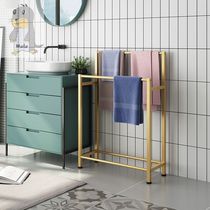 Japanese towel rack rag hanger free hole floor floor bathroom towel rack storage rack toilet