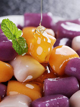 Taro pure handmade non-added milk tea shop special pearl small taro balls finished commercial three-color mixed milk tea ingredients
