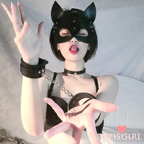 Sex underwear alternative toy leather mask character Little Wild Cat Woman mask rabbit girl Halloween mask props