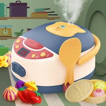 Kitchen toy rice cooker Baby girl girl simulation 1 rice cooker 2 children 3 puzzle 6-year-old set home