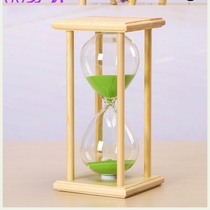 Hourglass timer Time 15 30 45 60 minutes time timing wooden ornaments creative children Students