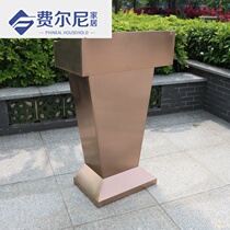 Outdoor property reception reception desk welcome desk property restaurant stainless steel podium hotel speech station advisory desk