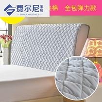 Winter warm flannel cloth art bed Hood Thick bed head cover leather bed wooden board bed 1 51 8m bed protective cover