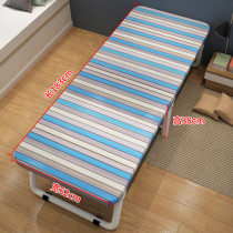 Stainless steel folding bed single wire bed can be folded 2 meters long 90cm wide iron 80 household adults strong and durable