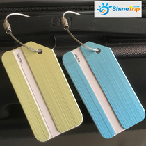 Travel aluminum luggage tag boarding pass creative airplane luggage brand luggage tag luggage tag tag