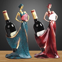 Nordic creative wine rack European high-end ornaments display stand living room household wine cabinet rack decorations wine rack
