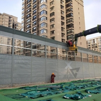 Overpass metal outdoor door factory sound insulation board residential Highway railway sound insulation screen equipment cooling tower
