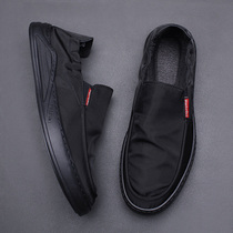 Padaso Mens Shoes Summer New Sloth People Driving Shoes Soft-bottom Breathable Speed Dry Cloth Shoes A Foot Pedal Lefu Shoes 8981