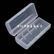 Single section transparent plastic case 26650 battery case 1 section of storage box Single section battery case battery containing box