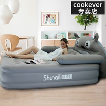 Renting inflatable bed double household air mattress outdoor tent bed thick foldable portable lunch break single mattress