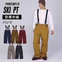 PONTAPES pounding Japanese ski pants men and women waterproof thick ski pants double board warm ski suit