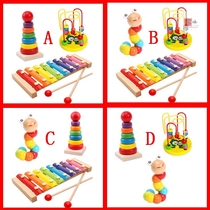 Baby eight-tone hand knock piano Small Xylophone Baby toddler childrens educational toy musical instrument Piano 1-2-3 years old 8 months