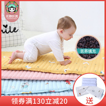 Baby mattress Newborn mattress Baby baby kindergarten nap small cushion cotton buckwheat leather mattress autumn and winter