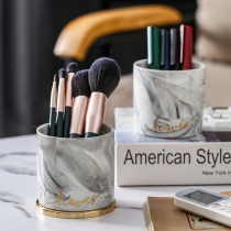 Ink Nordic ins pen holder ceramic creative Net Red office high-end desktop fashion personality eyebrow pencil storage bucket