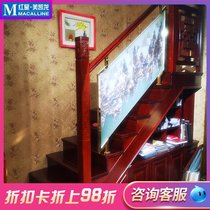 Guanxiang staircase attic duplex building solid wood indoor double-layer household villa double-beam FRP structure manufacturer customization