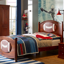 Ximengbao Furniture Children 1 2_1 35_1 5 m Bed American All Solid Wood Pine Bed_World Travel