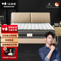 V6 home mousse group fashion brand gel memory cotton five-zone independent Tube 1 8 meters to enjoy double mattress