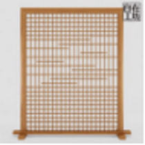 Original Design of Free Workshop Zen Log Color Mahogany Screen Partition WAPF04