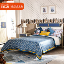 Colorful Life European-style Childrens bed Male girl bed Children bed linen Double beds Juvenile Bedroom Furniture castle Department