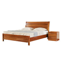 Lilac Home Bedroom Hupeach Wood Bed Frame Modern Brief About 1 8 m Double Bed Nordic Wind Main Sleeper Solid Wood Bed