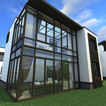 Shibao door and window system sunshine room custom aluminum alloy sunshine room skylight balcony glass window custom