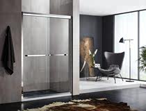 Delima shower room mirror stainless steel double sliding door shower room consultation customer service to enjoy more value-for-money
