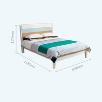 My E-Home solid wood bed bed bed bed 1 5m bed for boys and girls (delivered 60 days after placing the order)