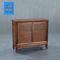 Ronglin betel nut new Chinese furniture modern simple light luxury walnut wood shoe cabinet entrance cabinet U072) Xia Gang