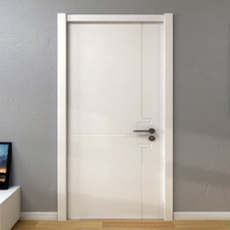 Shangpin natural color wooden door Simple paint-free interior door Solid wood composite door