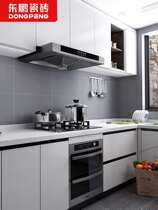 Dongpeng tile Twilight gray toilet tile Nordic style plain matte kitchen tile pure gray wall tile