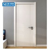 Shangpin natural color wooden door simple paint-free interior door solid wood composite door
