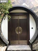 Gaojue bronze door entrance door armored door cast aluminum door copper art aluminum art stair door all copper antique household
