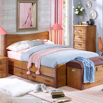 X.M.B Joydream Treasure childrens furniture solid wood Universal travel Inn Wind eco-friendly single bed FB91025-3V7