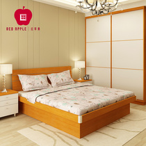 Red Apple furniture simple 1 5 M air pressure high box multifunctional storage board double bed can be customized