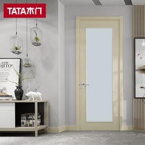 TATA wooden door Simple interior door Bedroom door Solid wood composite soundproof wooden door@057B