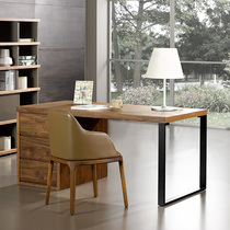 Poo Mu Yichi Noah furniture North American black walnut wood desk combination small house storage study desk